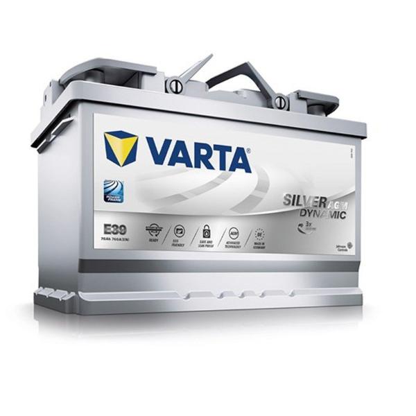 VARTA E39 - BATERIA 12V 70AH 760A +D 278X175X19 STAR STOP