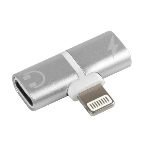 LAMPA LAM38859 - ADAPTADOR IPHONE PARA CONECTAR CABLE RECARGA Y