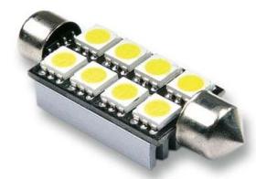 BOTTARI 17881 - 12V 8SMD 5050 T11*42MM WHITE 1 UD.B