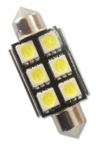 BOTTARI 17883 - 12V 6SMD 5050 T11*39MM WHITE 1 UD.B