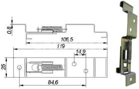 CARPRISS 7201030 - SOPORTE MATRICULA INOX C/MUELLE SUSTITUIDO 7201031 VENDER 10