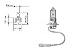 CARPRISS 79780246 - LAMPARA H-3 12V 55W (BLISTER 1 UNIDAD)