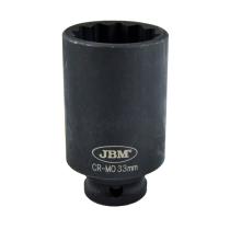 JBM 11616 - VASO DE IMPACTO 12 CANTOS 1/2" 33MM