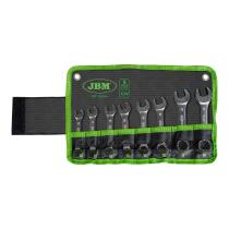 JBM 50564 - KIT DE 8 LLAVES COMBINADAS CORTAS