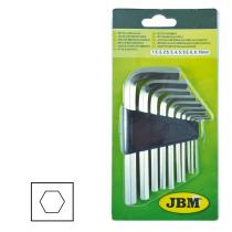 JBM 50571 - SET DE 10 LLAVES ALLEN IGUAL REF 53740