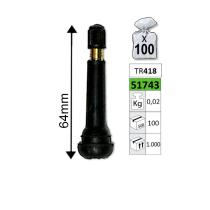JBM 51743 - VALVULA PARA LLANTAS TR418 64MM (MULTIPLO 100 UDS)