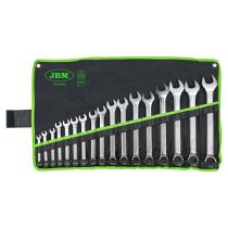 JBM 51890 - SET DE 17 LLAVES COMBINADAS EN PULG