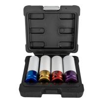 JBM 52338 - SET DE 4 VASOS IMPACTO DE 1/2" ESPECIAL EXTRACCION RUEDAS