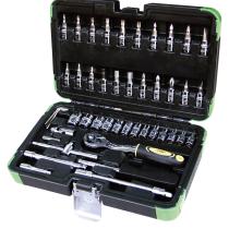 JBM 53201 - ESTUCHE DE 46 PIEZAS CON VASOS HEXAGONALES ( 43201)