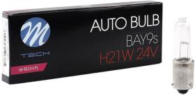 M-TECH Z967 - LAMPARA 24V 21W H21W BAY9s