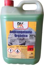 ANTICONGELANTES LAVAPARABRISAS Y AGUA DESTILADA 300980 - Anticongelante verde 30% organico 5L