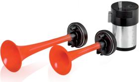 FISA R105 - JUEGO BOCINAS CON COMPRESOR 12V TROMPETAS PLASTICO FD2P