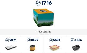 MILLARD MZ1716 - KIT FILTROS ALTA ROTACION