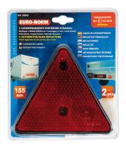 LAMPA LAM20542 - REFLECTORES TRIANGULARES ROJOS 160 MM 2 PIEZAS