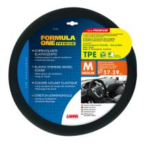 LAMPA LAM33068 - FUNDA VOLANTE FORMULA ONE PREMIUM NEGRO 37-39 CM