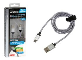 LAMPA LAM38886 - CABLE USB Y MICRO USB METALICO REFORZADO 100 CM