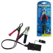 LAMPA LAM39057 - ENCHUFE CON PINZAS DE BATERIA 12/24V