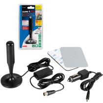 LAMPA LAM39106 - ANTENA TV CON RECEPCION DIGITAL GLOBE-1 PLUS 12/24 V 130 MM