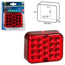 LAMPA LAM41509 - FARO ANTINIEBLA 19 LED 12/24V ROJO