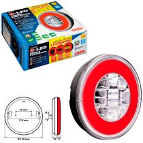 LAMPA LAM41534 - FARO TRASERO REDONDO 29 LED 12/24V 3 FUNCIONES HOMOLOGACION