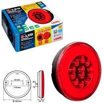 LAMPA LAM41536 - FARO TRASERO REDONDO 29 LED 12/24V POSICION Y ANTINIEBLA HOM