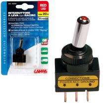 LAMPA LAM45554 - INTERRUPTOR DE PALANCA 3 TERMINALES 12/24V 20A ROJO