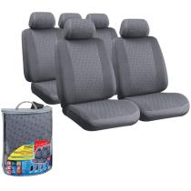 LAMPA LAM54927 - FUNDA ASIENTO GLAMUR EN POLIESTER 8 PIEZAS GRIS