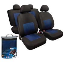 LAMPA LAM54989 - FUNDA ASIENTO DEPORTIVO EN POLIESTER 8 PIEZAS NEGRO/AZUL