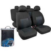 LAMPA LAM54990 - FUNDA ASIENTO START LINE EN POLIESTER 8 PIEZAS NEGRO