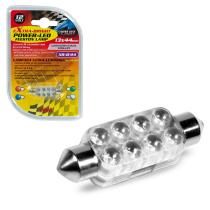 LAMPA LAM58439 - LAMPARA 8 LED BLANCA13X44 MM 12V SV8,5-8 (BLISTER 1  UNIDAD)