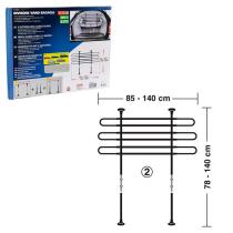 LAMPA LAM60421 - REJILLA TELESCOPICA DE MALETERO PARA PERROS 3 SECCIONES