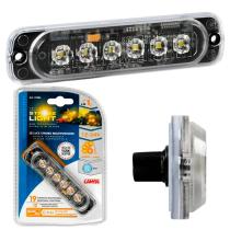 LAMPA LAM72995 - LUZ ESTROBOSCOPICA MULTIFUNCION 6 LED 12/24V AMBAR