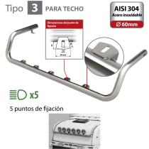 LAMPA LAM96606 - BARRA DE FARO PARA TECHO TIPO 3 MAN TGA (03/99 A 05/10)