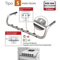 LAMPA LAM96608 - BARRA DE FARO PARA TECHO TIPO 5 MAN TGA (03/99 A 05/10)