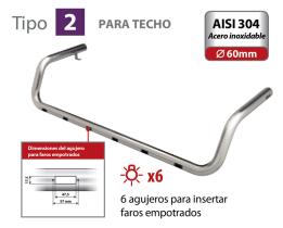 LAMPA LAM96717 - BARRA DE FARO PARA TECHO TIPO 2 VOLVO FH SERIE 4 (09/12+)