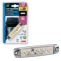 LAMPA LAM97007 - LUZ DE GALIBO 6 LED 12/24V BLANCA