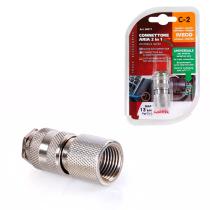 LAMPA LAM98077 - CONECTOR DE AIRE IVECO DOBLE FUNCION C-2 METALICO