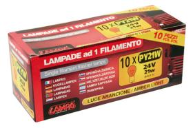 LAMPA LAM98220 - LAMPARA PY21W 1 FILAMENTO AMBAR 24V 21W HOMOLOGACION E (CAJA