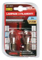 LAMPA LAM98231 - LAMPARA P21/5W 2 FILAMENTOS BLANCO 24V 21/5W BAY15D HOMOLOGA