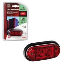 LAMPA LAM98483 - LUZ DE GALIBO TRASERA OVALADA 2 LED 24V ROJO