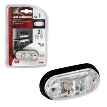 LAMPA LAM98484 - LUZ DE GALIBO FRONTAL OVALADA 2 LED 24V BLANCO