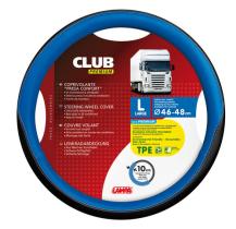 LAMPA LAM98907 - FUNDA VOLANTE CLUB PREMIUM NEGRO AZUL 46-48 CM