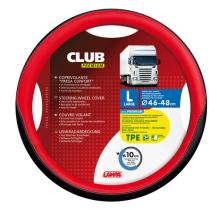 LAMPA LAM98911 - FUNDA VOLANTE CLUB PREMIUM NEGRO ROJO 46-48 CM