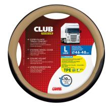 LAMPA LAM98915 - FUNDA VOLANTE CLUB PREMIUM NEGRO BEIGE  46-48 CM