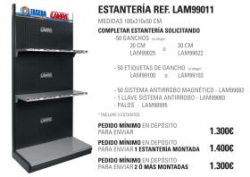 LAMPA LAM99011 - ESTANTERIA GRANDE LAMPA 210X100X50 CM CABECERA PLANA