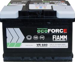 FIAMM VR680 - BAT FIAMM STAR-STOP 60AH 680A + DCHA