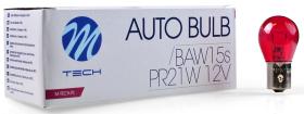 M-TECH Z96 - LAMPARA 12V 21W RED BAW15S PR21W