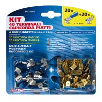 LAMPA LAM45053 - KIT 40 TERMINALES 6.3X8mm AZUL