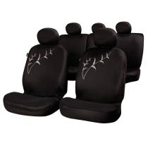 SUMEX FUND826N - JUEGO FUNDA TEXTIL NEGRA-y detalle de dos ramas