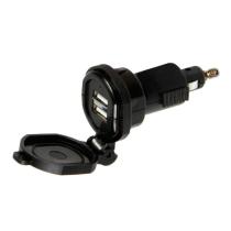 LAMPA LAM38882 - CARGADOR DE BATERIA DIN 2 USB 12/32V 2700MA (CARGA RAPIDA)